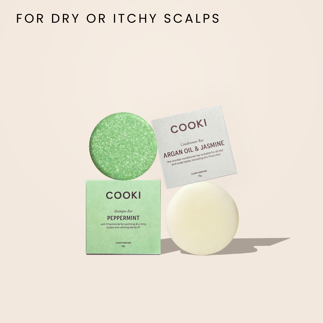 Peppermint & Argan Oil Bundle for Dry, Flaky, or Itchy Scalps (In Boxes)