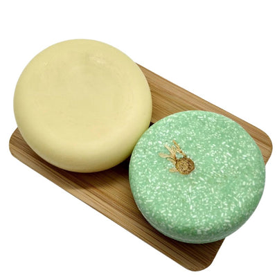 Bamboo Shampoo Bar Drainer Dish & Soap