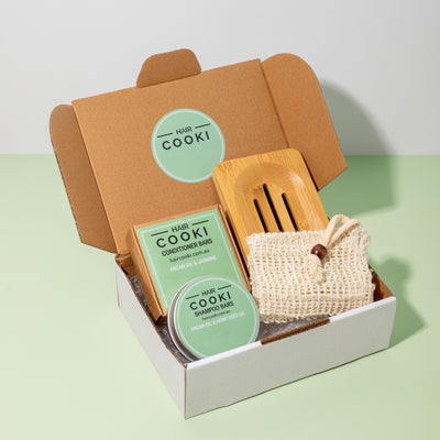Eco Friendly Hair Care Starter Pack | Gift Box - Argan Oil | NEW